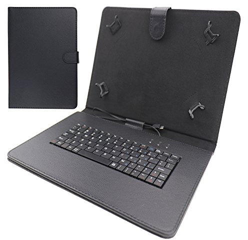 AKNICI Universal 9.6-10.1 Inch Type-C Keyboard Case for Android Windows Tablet Galaxy Tab A/HUAWEI MediaPad/Lenovo/DOOGEE/ALLDOCUBE/TECLAST/Blackview/UMIDIGI/TABWEE/HONOR/Headwolf/CHUWI/Acer Iconia