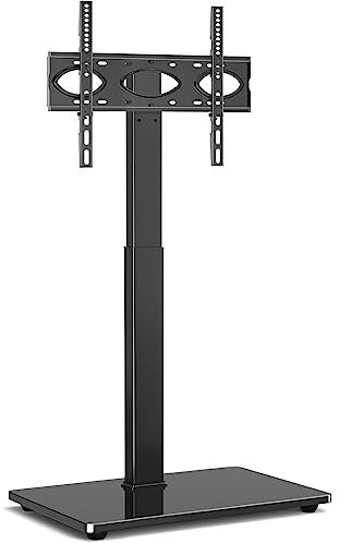 RFIVER TV Ständer TV Bodenständer für 32-70 Zoll Fernseher, Fernseh Standfuss Freistehend Fernsehständer Höhenverstellbar Schwenkbar | Max. VESA 400x400 mm 50 KG Schwarz