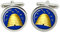 Gift Shop Bienenkorb Freimaurer Symbol Manschettenknöpfe in Chrom Verpackung