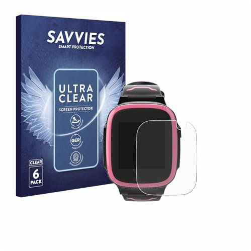 Savvies 6 Stück Schutzfolie für Xplora X5 Play Displayschutz-Folie Ultra-Transparent