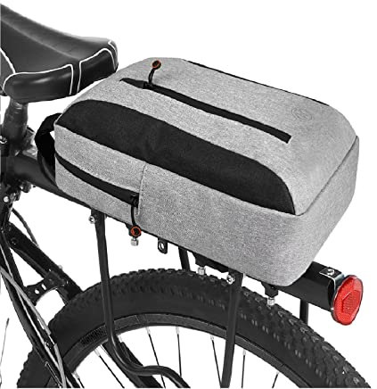 Lixada Fahrrad Gepäckträgertasche 2-IN-1Multifunktion Fahrrad Rücksitz Kofferraumtasche Fahrradtasche Handtasche und Umhängetasche