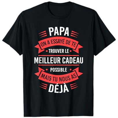 Vintage Papa T-Shirt Fête des Pères Cadeau Anniversaire Papa T-Shirt