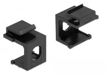 Delock Keystone Abdeckung schwarz mit 8,0 mm Durchführung 4 Stück
