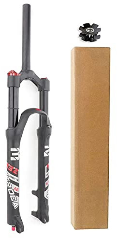 lzdasczz MTB Fahrrad Vordergabel 26/27.5/29 Zoll, Ultraleichte Magnesiumlegierung 1-1/8 Straight Tube Fahrrad Fernbedienung Gabel Federweg 120mm