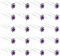 ZOUIQSS 20 Pack (Violet) Épingles à Cheveux en Cristal Rose Fleur Strass Pinces à Cheveux pour Mariée Mariage Femmes Accessoires de Bijoux de Cheveux, avec Récipient Transparent