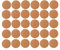 30x Cache vis adhésif autocollant diamètre 20mm bouchon trou meuble table chaise maison, bois marron érable