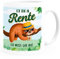 MoonWorks® Kaffee-Tasse Rentner Spruch Ich bin in Rente Ich muss gar nix! lustiges Geschenk zur Rente Ruhestand weiß standard