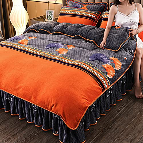 TGPOLI BettwäSche Weihnachten 135x200,Winter PlüSch BettwäSche Set 135x200,Fleece-BettwäSche-Set, Weicher Flanell-Bettbezug, Bettbezug, Bettdecken-Set, BettwäSche, Tagesdecke, KissenbezüGe