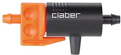Claber 91217 in-Line Drippers 0 to 6 litres per Hour. Pack of 20