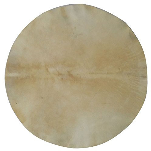 Djembe-Trommelfell Natürliche Ziegenfelle Marsch-Snaredrums-Haut, Irischer Bodhran, Banjo, Native Frame Drums, Conga, Afrikanische Trommeln, Percussion-Drum-Fell, Kalbshaut (natürliche Haut, 45,7 cm)