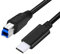 2m USB Type C to USB B 3.0 Cable USB C Male to USB B Male High Speed 5 Gbps C to B Cable Cord Wire Lead Connector Plug & Play for Computer, Laptop, Printer, Scanner, Hard Drive, Fax, Photocopier