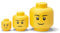 LEGO Storage Head Collection Boy - Mini, Small, and Large Sizes - Functional Stackable Storage Box for Kids' and Adults' Room Organization Home Decor