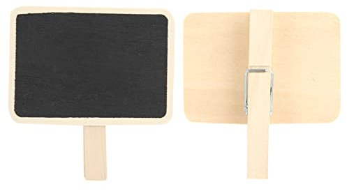 LANTRO JS Mini-Tafel-Clip, Pflanzenetikett aus Holz, perfekt für Zuhause und Büro