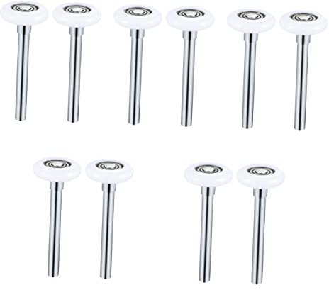 SEWOART 10Stücke Garagentor Nylonrollen mit Schaft Ersatzrollen für Garagentore Leise und Langlebig Ideal für Garagentor Reparaturen Einfache Installation Hochwertiges Material