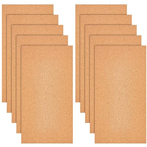 OLYCRAFT 10 Feuilles de Liège 305x155mm Rouleau de Liège Marron Panneau de Lièges Rectangle Epais 1mm Carreaux de Tapis de pour Sous-verre Set de Table Bricolage Fournitures