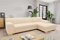 DOMO. collection Ecksofa Tinos, kleines Schlafsofa in L-Form, Eckcouch mit Schlaffunktion, Sofa, Couch, Polsterecke, 273 x 157 x 74 cm (BxTxH), beige