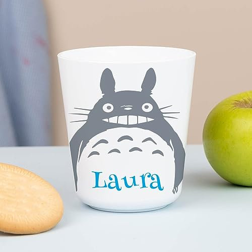 Wanapix | Vaso Plástico Niños | Vaso Personalizado con Nombre |Vasos de Plástico Duro Irrompible |Vuelta al Colegio/Guardería | Sin BPA | Taza Infantil | 235ml | Anime