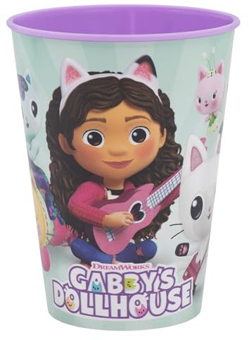 Stor Vaso Infantil de plástico Reutilizable de 260 ml de Gabby's Dollhouse