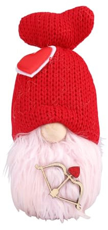 ENLACE Valentinstag Deko Wichtel, Handgemachte Gesichtslose Plüsch Puppen, Mini Valentines Wichtel Figuren, Valentines Zwerge Plüsch Geschenk für Valentinstag Hochzeit Jahrestag