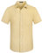 HISDERN Mens Short Sleeve Linen Shirts Regular Fit Casual Summer Beach Shirt Button Down Light Weight Beige Shirt L