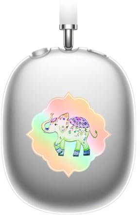 Head Case Designs Offizielle Monika Strigel Gruen Regenbogen Wasserfarben Elefant Soft Gel Handyhülle Hülle kompatibel mit Apple AirPods Max