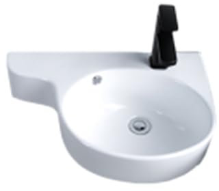 Évier Mural En Céramique, Lavabo Utilitaire Pour Buanderie, Évier Extérieur, Meuble-lavabo Avec Robinet Et Tuyau De Drainage, Pour Petit Espace, Sous-sol, Petit Camping-car, Restaurant D'affaires ( Co