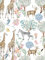 Alzkkll Selbstklebende Tapete Tier,44.5 * 300cm Zebras/Giraffen/Gänsesäger Tapete Vinyl Möbelfolie Vintage Ablösbare Wandverkleidung Abnehmbar Klebefolie für Wohnzimmer Schlafzimmer Wand Möbel