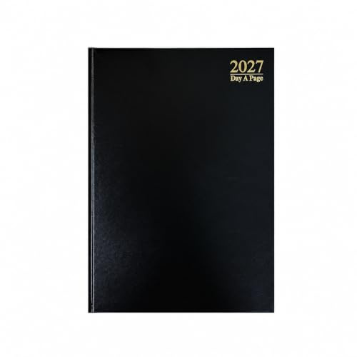 Sixstore Terminplaner 2025, A5, Tagesansicht, farbig, modisch, A5, Tagesplaner, ein Tag pro Seite, Schreibtisch-Tagebuch, Lesebändchen, Rosa