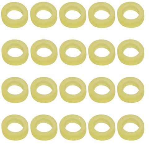 eMagTech 700Pcs 4mm Bait Bands Rubber Pellet Bands Fishing Rubber Band for 4-8mm Red worm Bait Particles Carp Coarse Fishing Yellow