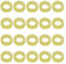eMagTech 700Pcs 4mm Bait Bands Rubber Pellet Bands Fishing Rubber Band for 4-8mm Red worm Bait Particles Carp Coarse Fishing Yellow