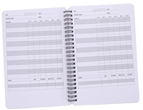 COHEALI Fitness-Punschbuch Übungstagebuch Fitness-Zeitplan-Notizblock Trainingsnotizbuch Workout Notizbuch Notizbücher Taschennotizbuch Fitnessplaner für Frauen Fitness Journal Papier