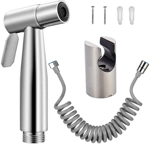 XPEX Juego De 3 Piezas Ducha Higienica Para Wc Con Manguera, Ducha Bidet Para Wc, Grifo Para Wc De Mano, Grifo Bidet Para Wc, Duchas, Bidet Para Baño, Inodoro, Higiene Personal
