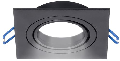 VoltShine LED SPOTLIGHT M1030S-1 in elegantem Mattschwarz, inklusive GU10-Keramik-Lampenfassung. Präsentiert in Colorbox, perfekt, um Ihre Räume stilvoll zu betonen, 1 Stück.