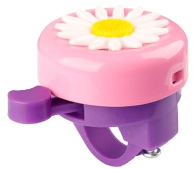 Tabanzhe Kids Bike Bell-Cute Daisy Flower Scooter Handlebar Bell oud Crisp Clear Sound Mountain Bike Bell Bicycle Accessories for Childern Girls Boys Bikes(Purple)