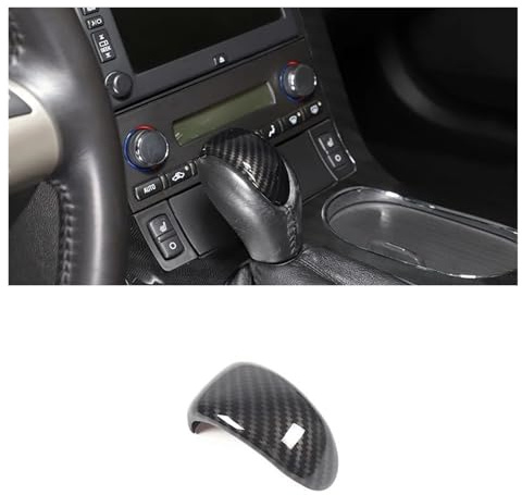 Auto Interieur Zubehör Für Chevrolet Für Corvette C6 2005-2013 Auto Gangschaltung Kopfabdeckung Trimsticker Autozubehör Autozubehör(1 pcs ABS Carbon)