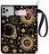 CRASPIRE Copertine per Libri Sun Book Cover Moon Book Protector Star Book Sleeve per Libri Tascabili Copertina per Libri in Tessuto Lavabile con Cerniera e Tasca Extra per Gli Amanti dei Libri Regali