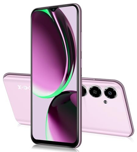 XGODY Smartphone Ohne Vertrag, V50 Neu Handy Günstig 4GB+64GB 256GB Erweiterbar, 4G Quad Core Android 10 Handy mit 4500mAh und 6.52'' Display, 13MP+5MP, GPS Face ID Dual SIM GPS Handy(Rosa)