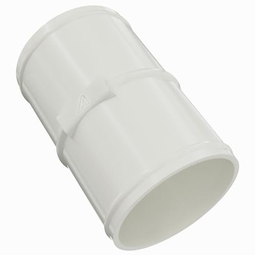 Raccord mâle 80 mm pour conduit PU Blanc