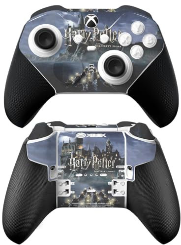 Head Case Designs Offizielle Harry Potter Schloss Grafiken Vinyl Haut Gaming Aufkleber Abziehbild Abdeckung kompatibel mit Xbox Series X & S Elite Wireless Controller Series 2