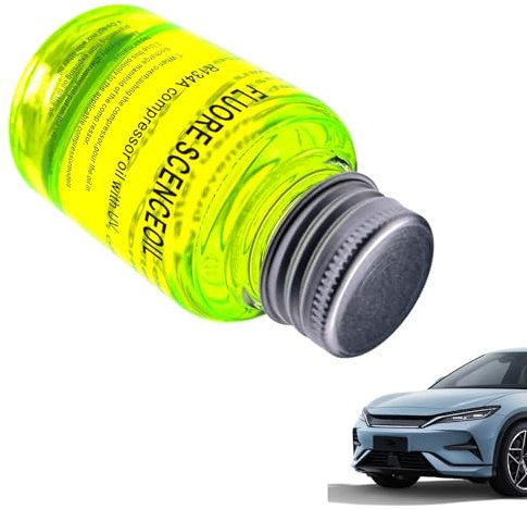 Pour systèmes de climatisation de voiture - Huile de détection de fuite fluorescente pour climatisation de voiture - Colorant pour détecteur de fuites - Liquide frigorigène pour pipeline
