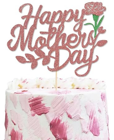 Kuchenaufsatz „Alles Gute zum Muttertag, alles Gute zum Geburtstag, Mama“, Party-Dekoration zum Muttertag