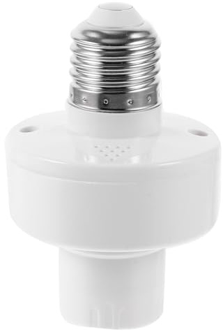 E27-lampenfassung mit Sprachsteuerung 100-265v, Weiß | Kunststoff und Metall, Direkte Nutzung, Gewindeanpassung, für LED und Glühlampen Zufälliger Stil