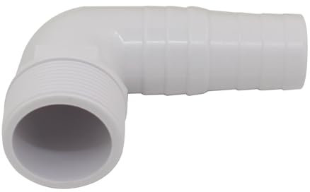 Raccord cannelé tuyau arrosage coudé à 90 degrés ABS 32 38 mm pour piscine jardin connecteur de tuyau souple flexible L plastique tuyaux universel plomberie cuivre adaptateur pompe eau robinet (2pc)