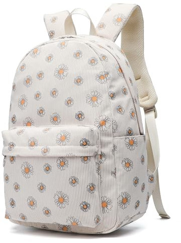 Geek-M Rucksack Mädchen Schulrucksack Leichte Schulranzen Damen Teenager Reise Schultasche Laptop Backpack für Mädchen Schule (Daisy)