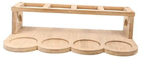 OUNONA Étagère à Condiments pour Bouteilles Huile Assaisonnements Support à Compartiments pour Cuisine Rangement