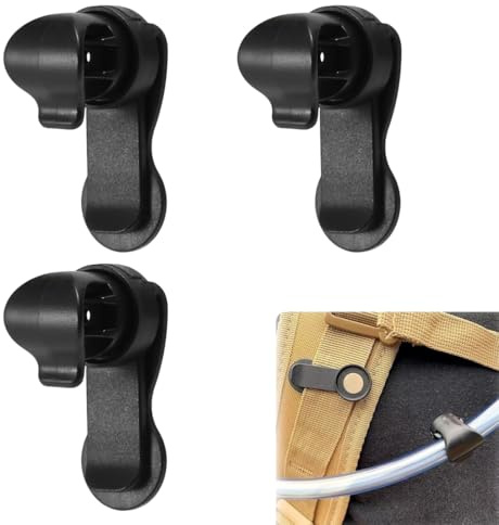 3 clips magnéticos para tubo de hidratación, clip para tubo de hidratación, clip para tubo de hidratación, bolsa de agua magnética para mochila, bicicleta, correa de hombro desmontable