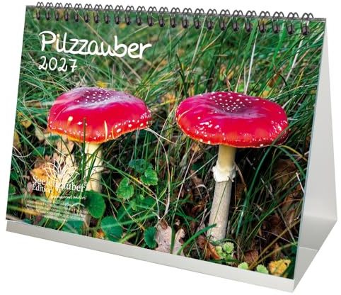 Pilzzauber DIN A5 Tischkalender für 2027 Pilz Wald - Seelenzauber