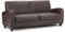 Julian Bowen Vivo 3 Seater Sofa, Brown Faux Leather