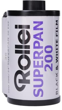 Rollei Superpan Schwarzweiß-Negativfilm | 35 mm | 36 Aufnahmen | ISO 200 | Erweiterter Rotbereich & Feines Korn