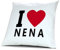 digital print Kopfkissen Nena, Kissen mit Füllung I Love Nena, 40 cm, 100% Baumwolle, Kuschelkissen, Liebeskissen, Namenskissen, Geschenkidee